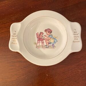 My Own Plate - Antique Child’s Plate